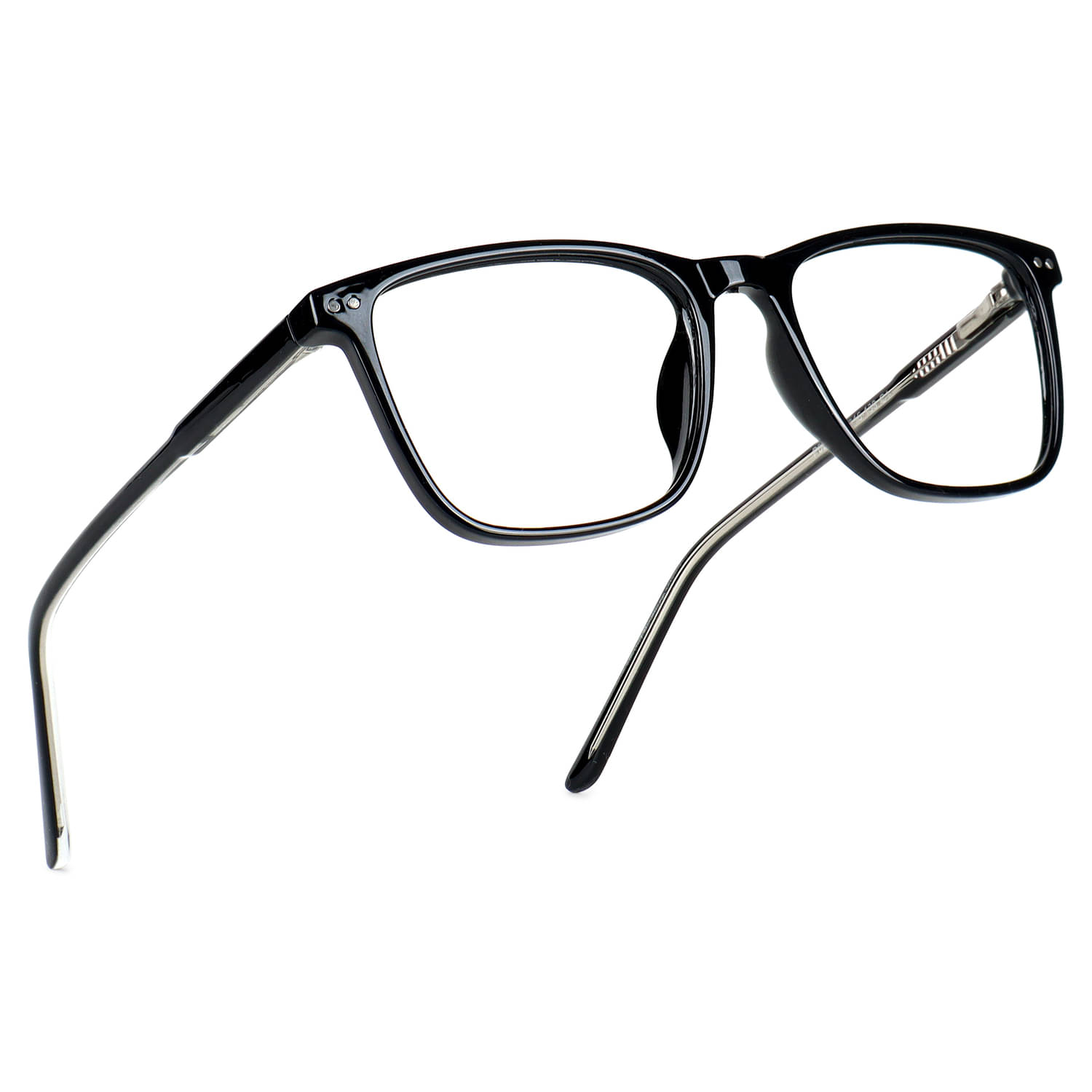     			Hexxa Black Rectangular Eyeglass Frame ( Pack of 1 )