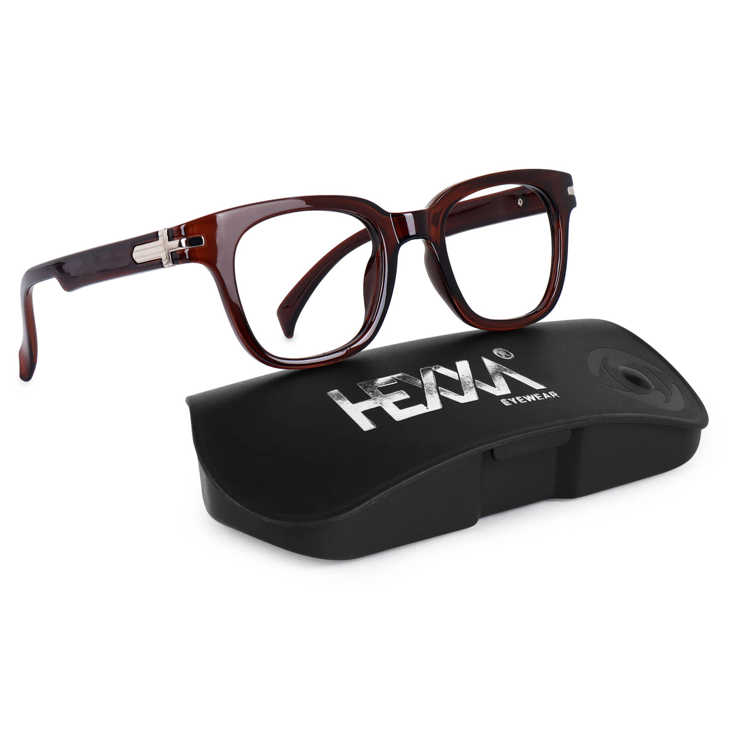 Hexxa Grey Full Rim Rectangular Computer Glasses ( Pack of 1 )
