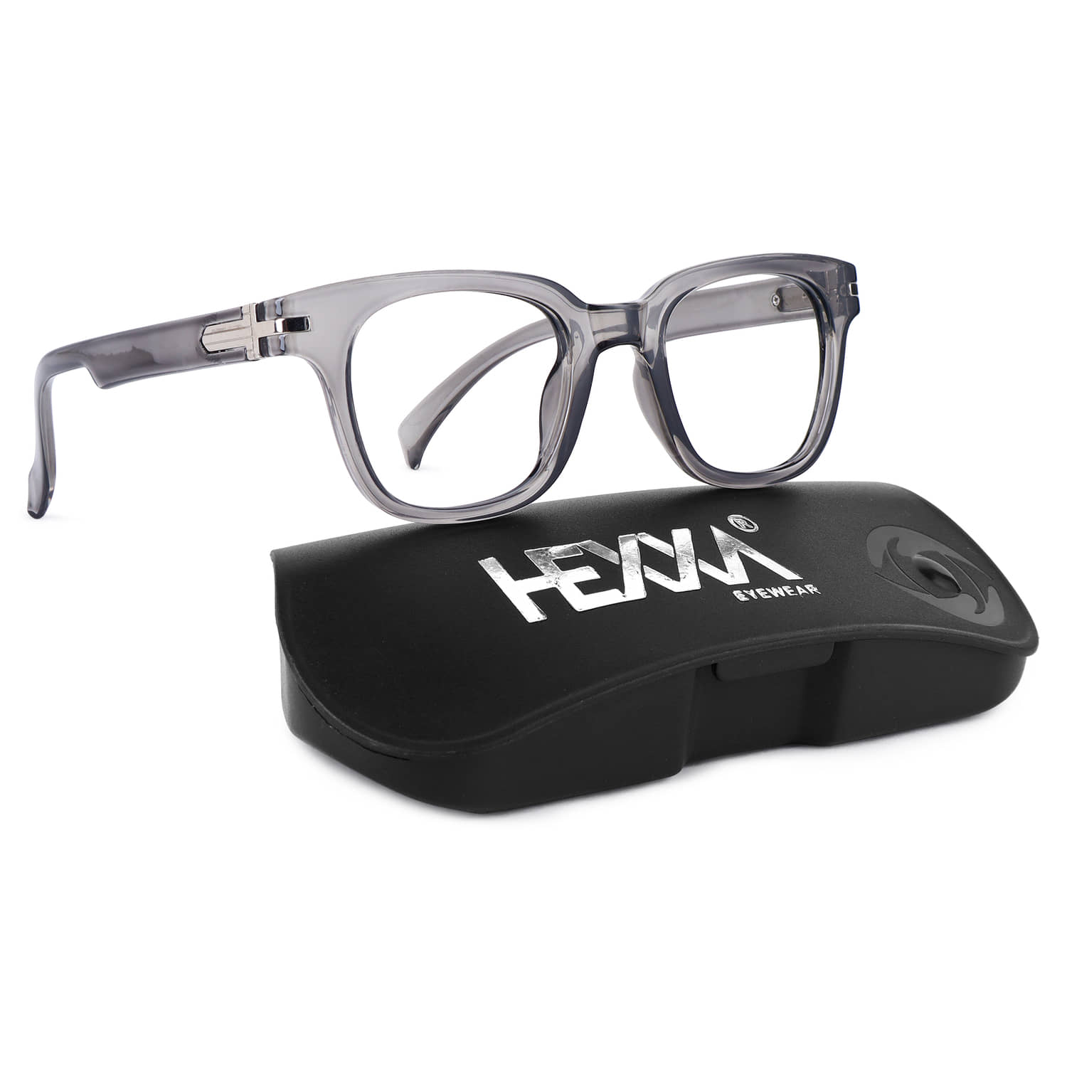 Hexxa Grey Full Rim Rectangular Computer Glasses ( Pack of 1 )