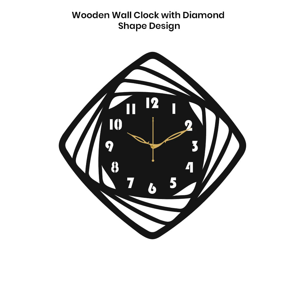     			Ikshaam Sarees Assymetric Analog Wall Clock