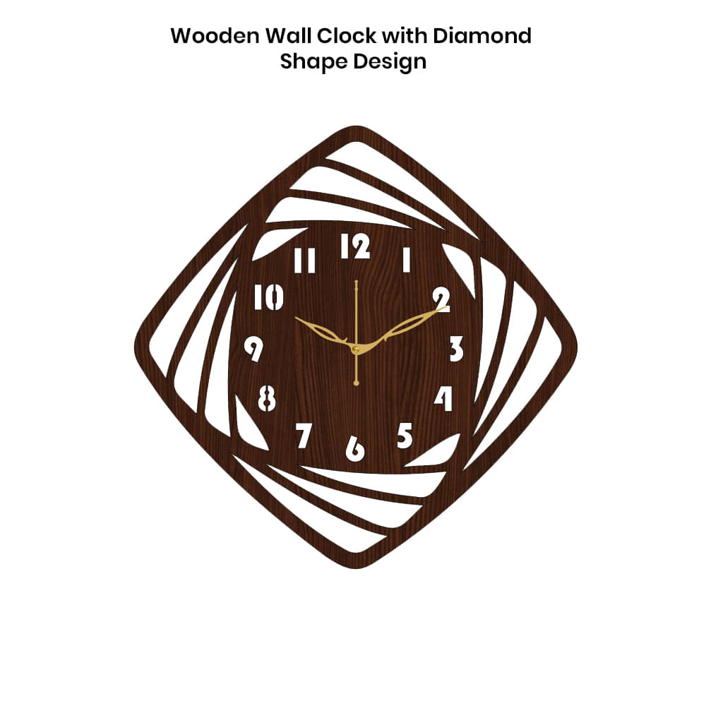     			Ikshaam Sarees Assymetric Analog Wall Clock