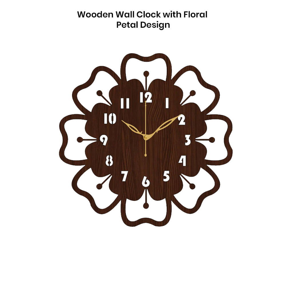     			Ikshaam Sarees Assymetric Analog Wall Clock