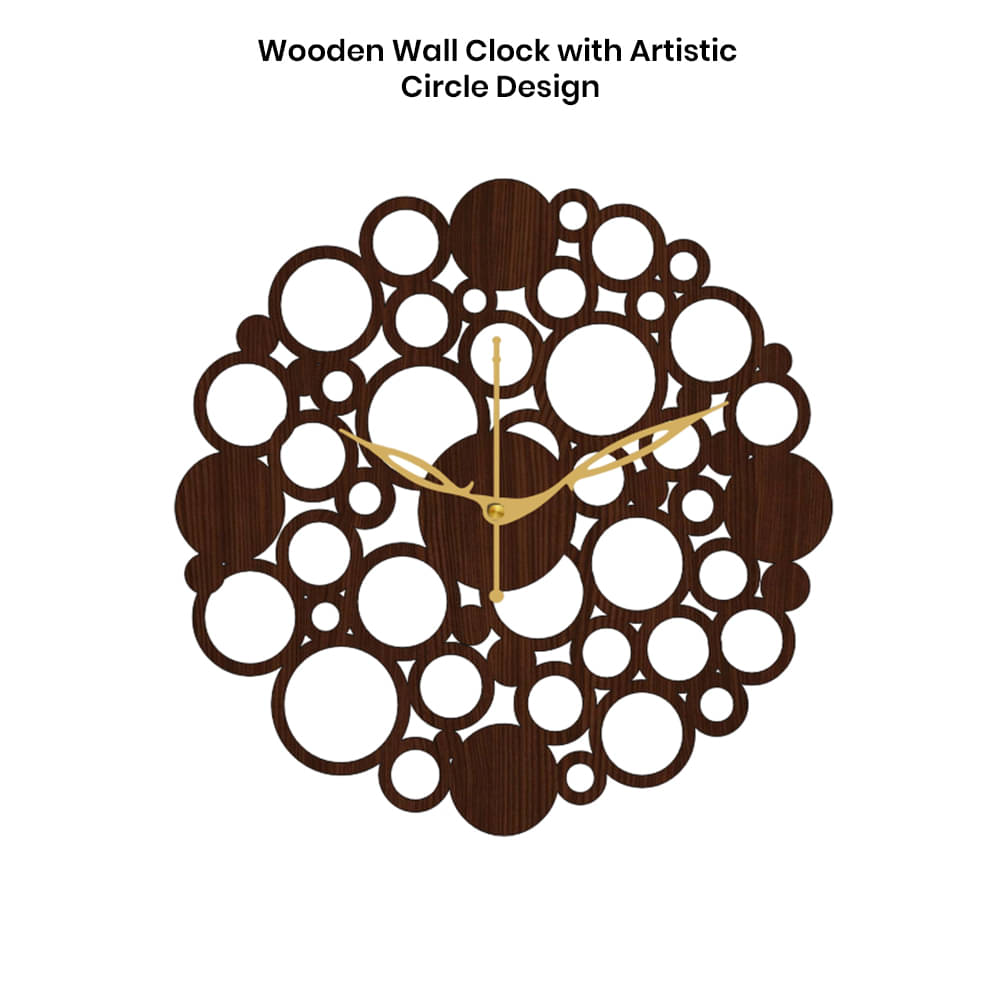     			Ikshaam Sarees Assymetric Analog Wall Clock