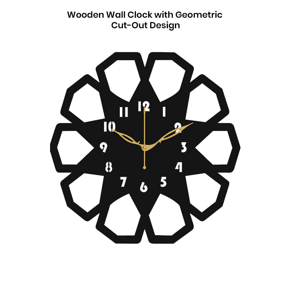     			Ikshaam Sarees Assymetric Analog Wall Clock