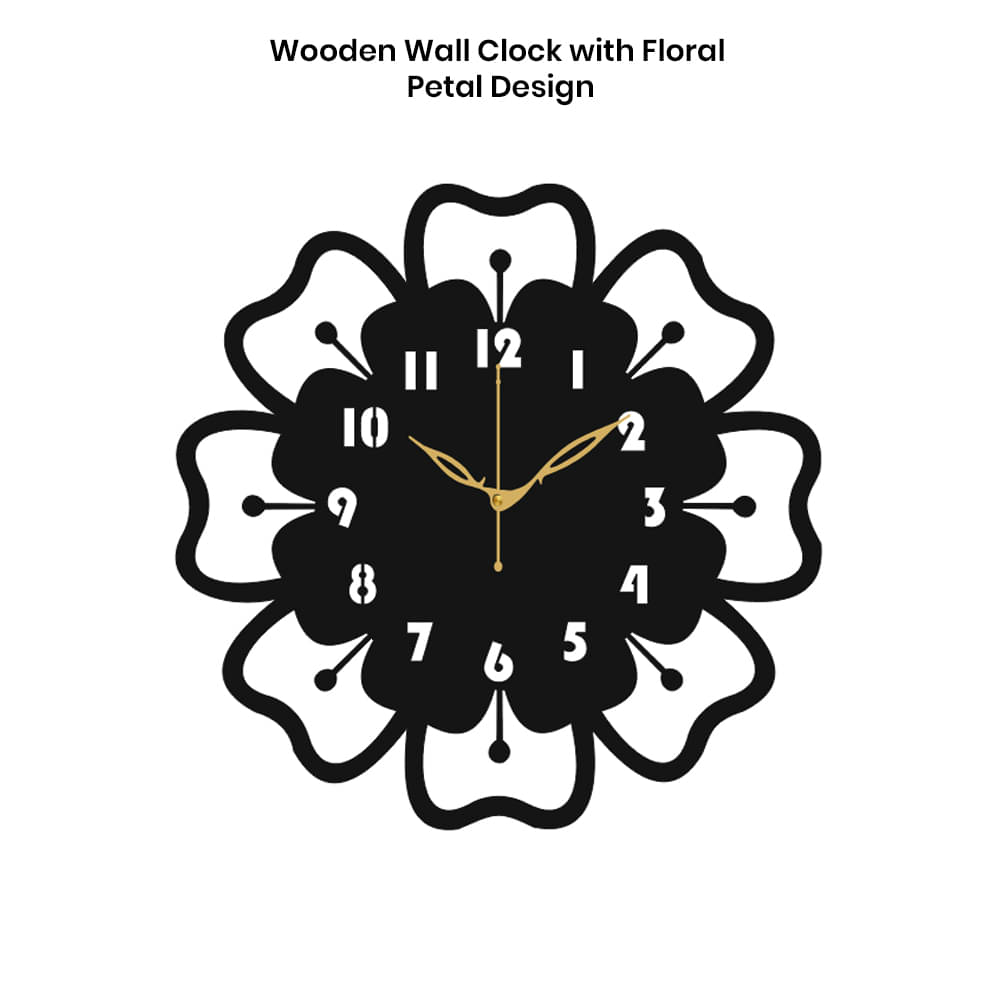     			Ikshaam Sarees Assymetric Analog Wall Clock