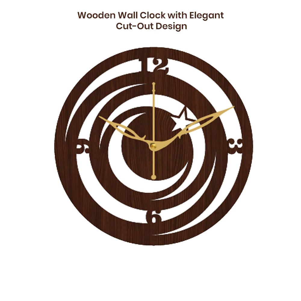     			Ikshaam Sarees Assymetric Analog Wall Clock