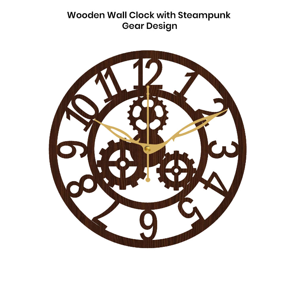     			Ikshaam Sarees Assymetric Analog Wall Clock