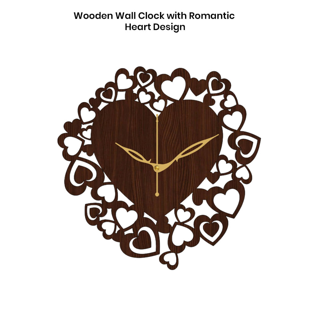     			Ikshaam Sarees Assymetric Analog Wall Clock
