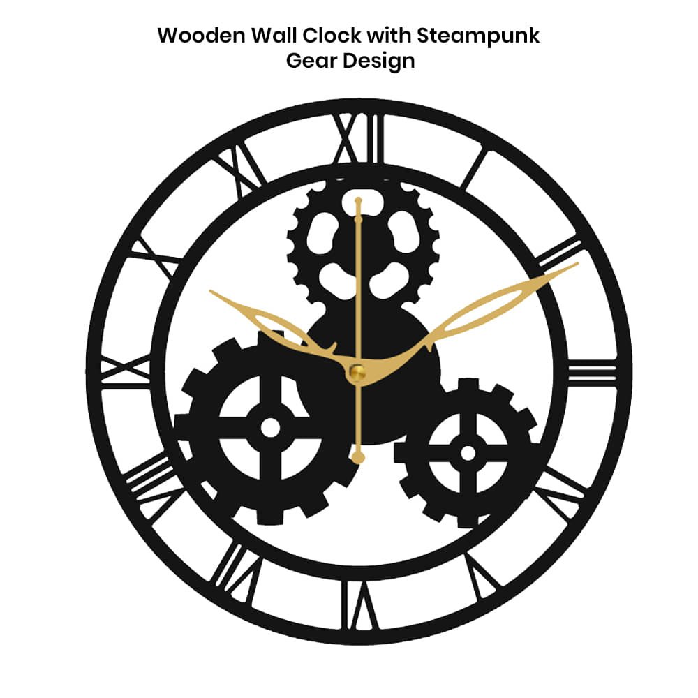     			Ikshaam Sarees Assymetric Analog Wall Clock