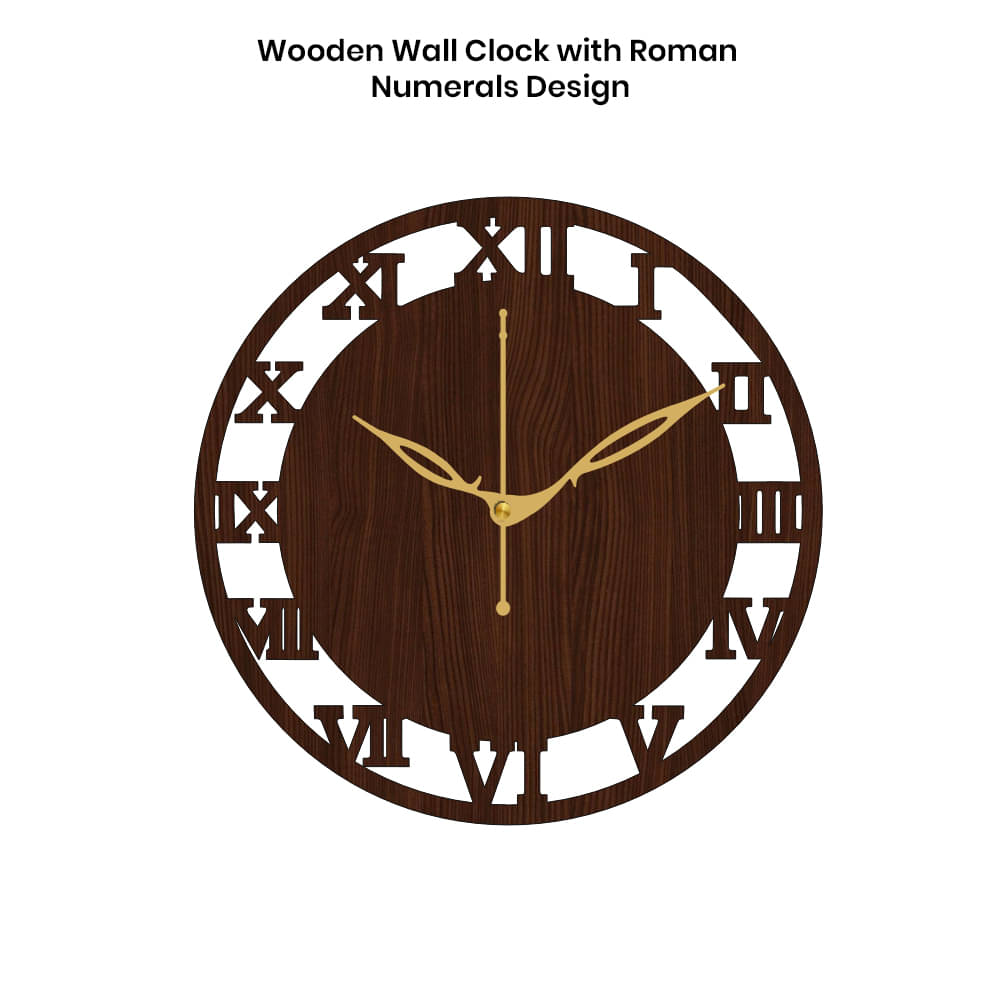     			Ikshaam Sarees Assymetric Analog Wall Clock
