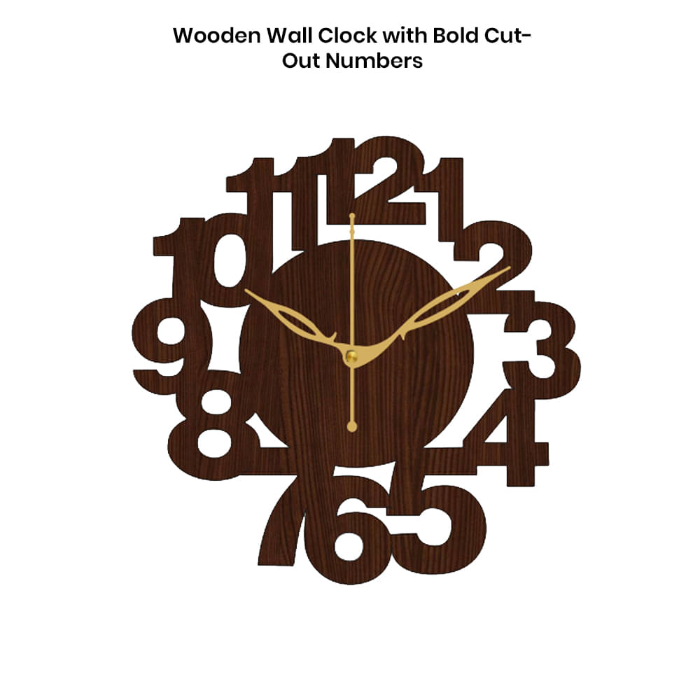     			Ikshaam Sarees Assymetric Analog Wall Clock