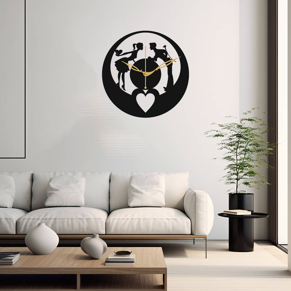     			Ikshaam Sarees Circular Analog Wall Clock