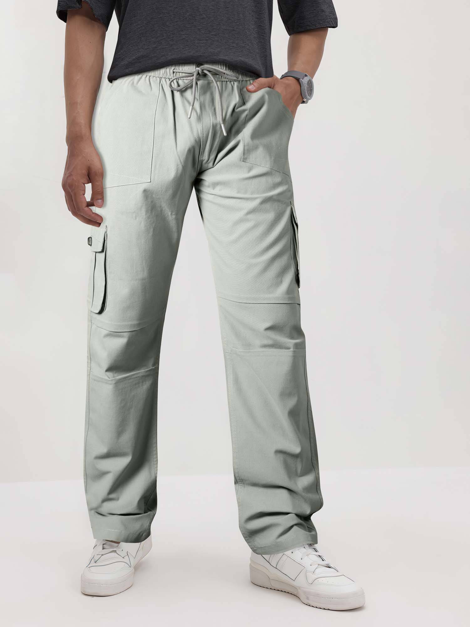     			JB JUST BLACK Relax Men's Cargos - Green ( Pack of 1 )