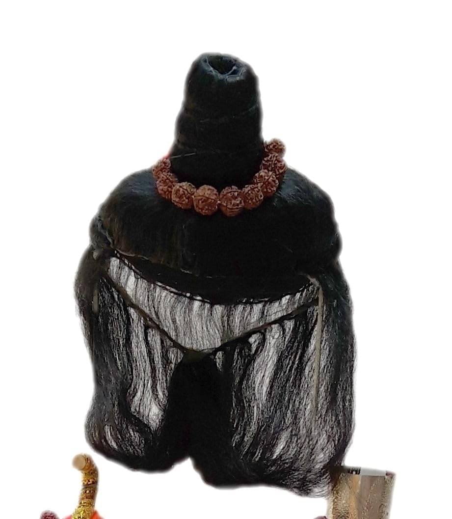     			Kaku Fancy Dresses Black Jata Wig, Mythological Character Costume Accessory for Adults, Men & Women, Drama Shows