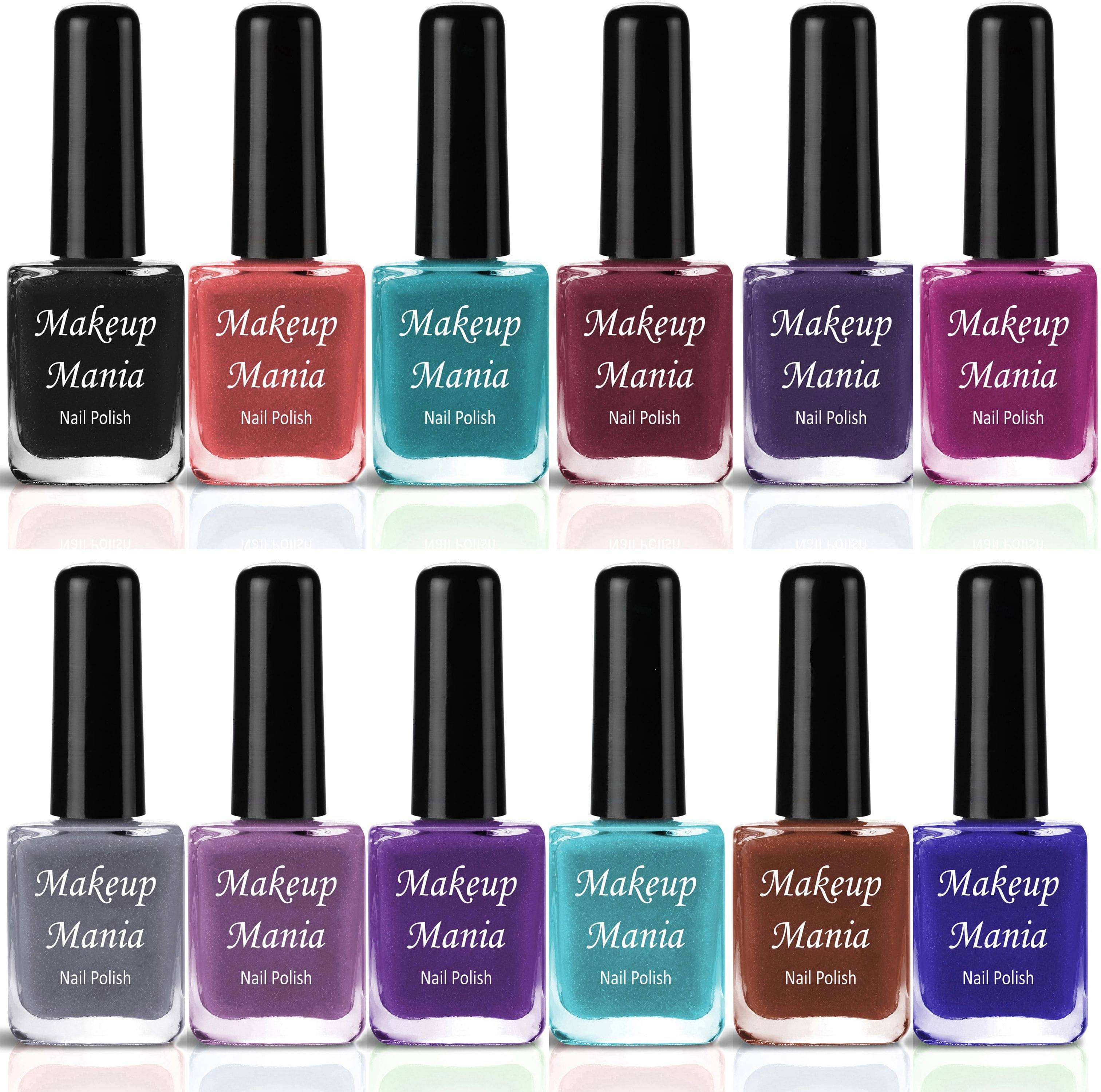     			Makeup Mania Multi Glossy Nail Polish 6 ( Pack of 12 )