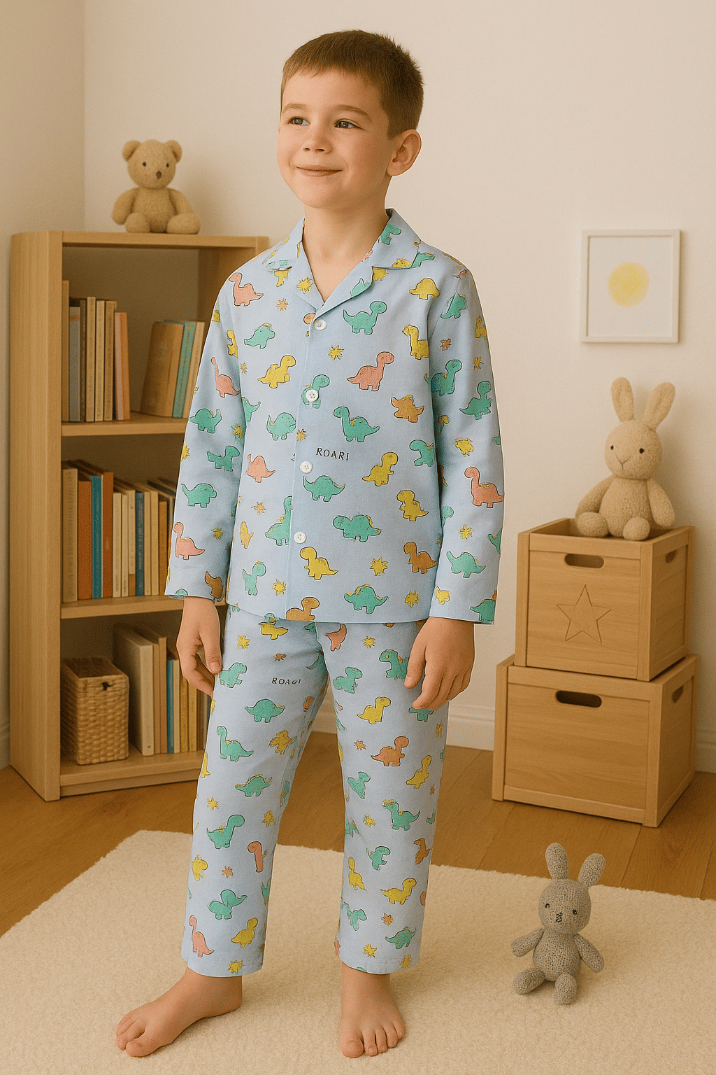     			Mini Mavens Pack of 1 Unisex Rayon Shirt & Pants Set ( Multi )