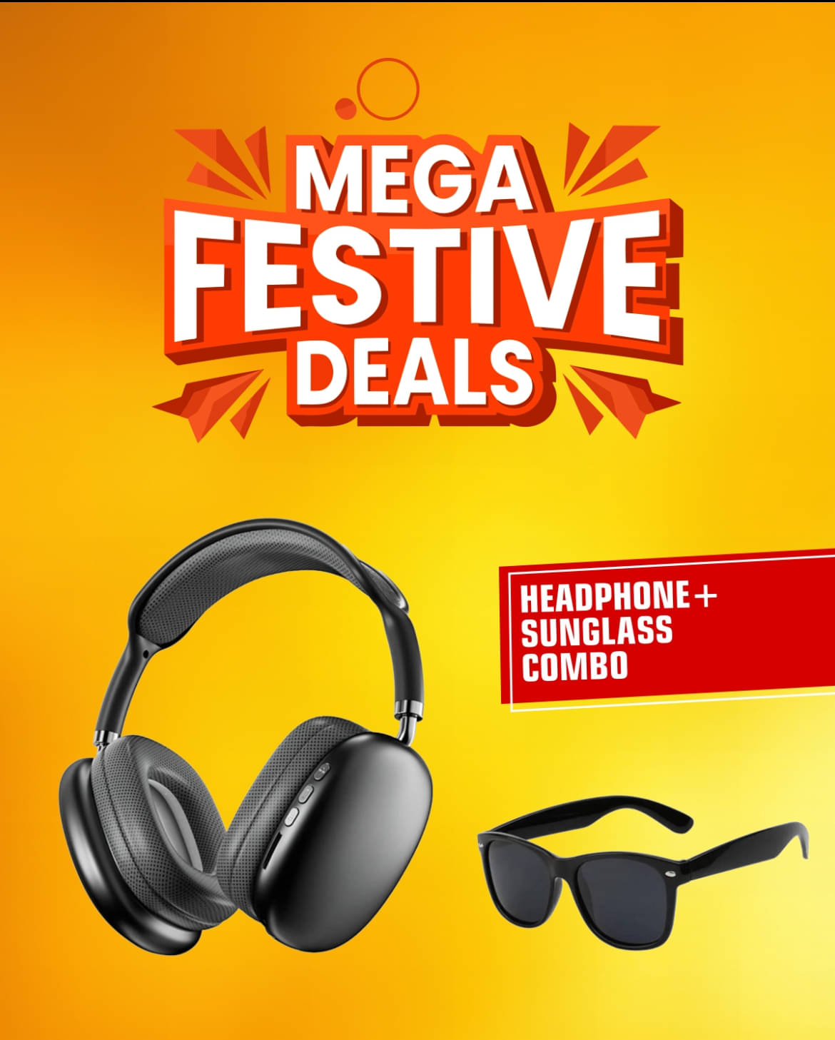     			NEO P9 Bluetooth Bluetooth Headphone On Ear 2 Hours Playback With Trendy Sunglasses