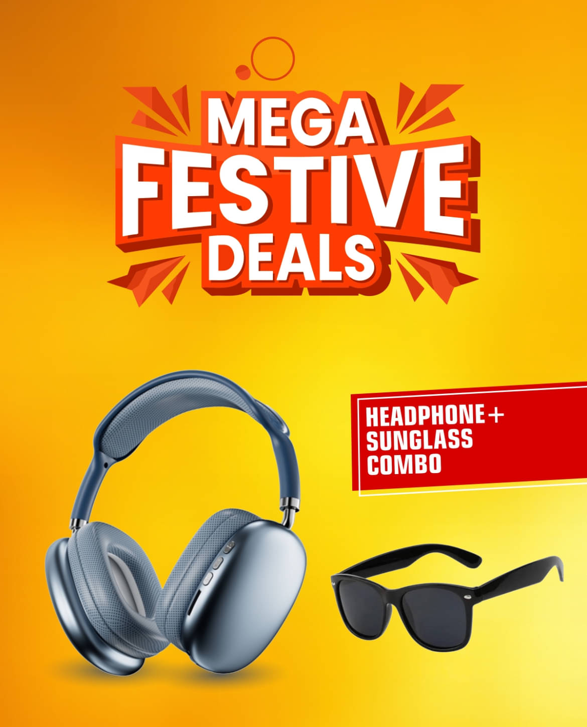     			NEO P9 Bluetooth Bluetooth Headphone On Ear 2 Hours Playback With Trendy Sunglasses