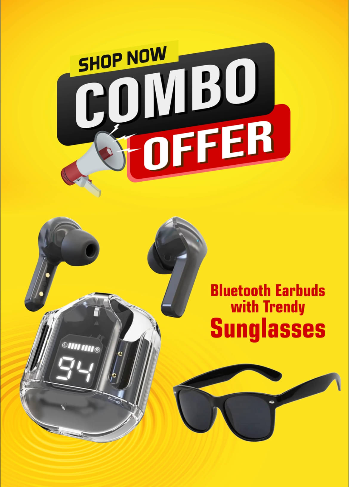     			Neo ULTRAPOD Bluetooth True Wireless (TWS) With Trendy Sunglasses