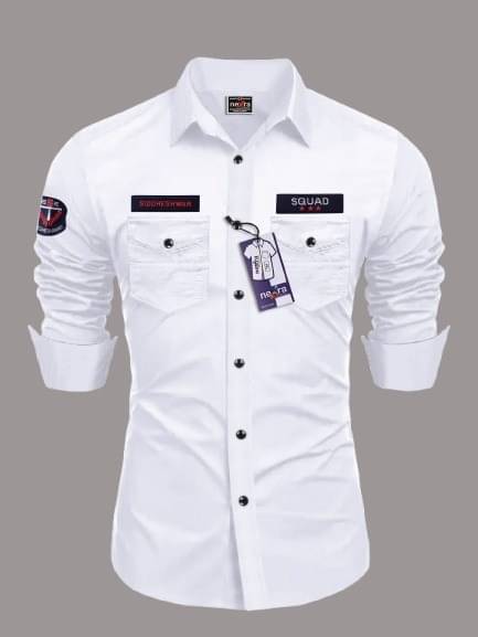 Nexra Creation Cotton Blend Regular Fit Solids Full Sleeves Men's Casual Shirt - White ( Pack of 1 ) Nexra Creation Cotton Blend Regular Fit Solids Full Sleeves Men's Casual Shirt - White ( Pack of 1 )