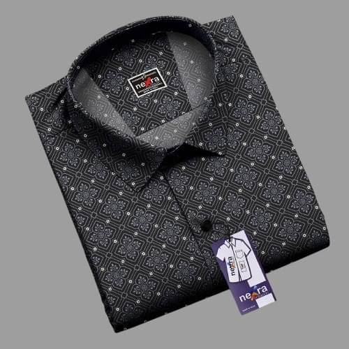     			Nexra Creation Cotton Blend Regular Fit Solids Full Sleeves Men's Casual Shirt - Black ( Pack of 1 )