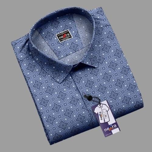     			Nexra Creation Cotton Blend Regular Fit Solids Full Sleeves Men's Casual Shirt - Aqua Blue ( Pack of 1 )