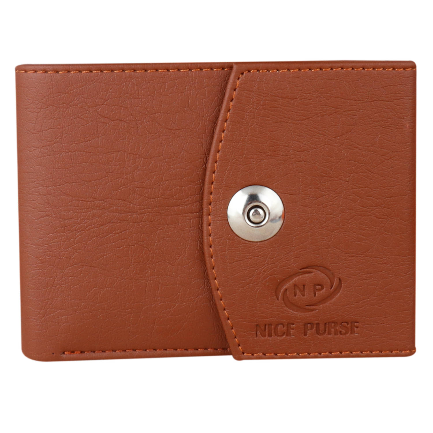    			Nice Purse PU Colorblock,Solid Men's Regular Wallet,Travel Wallet With 6 Slots For Card ( Tan , Pack of 1 )