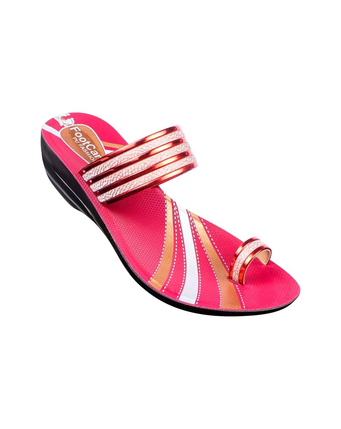     			PU RUDRA Maroon Women's Flats