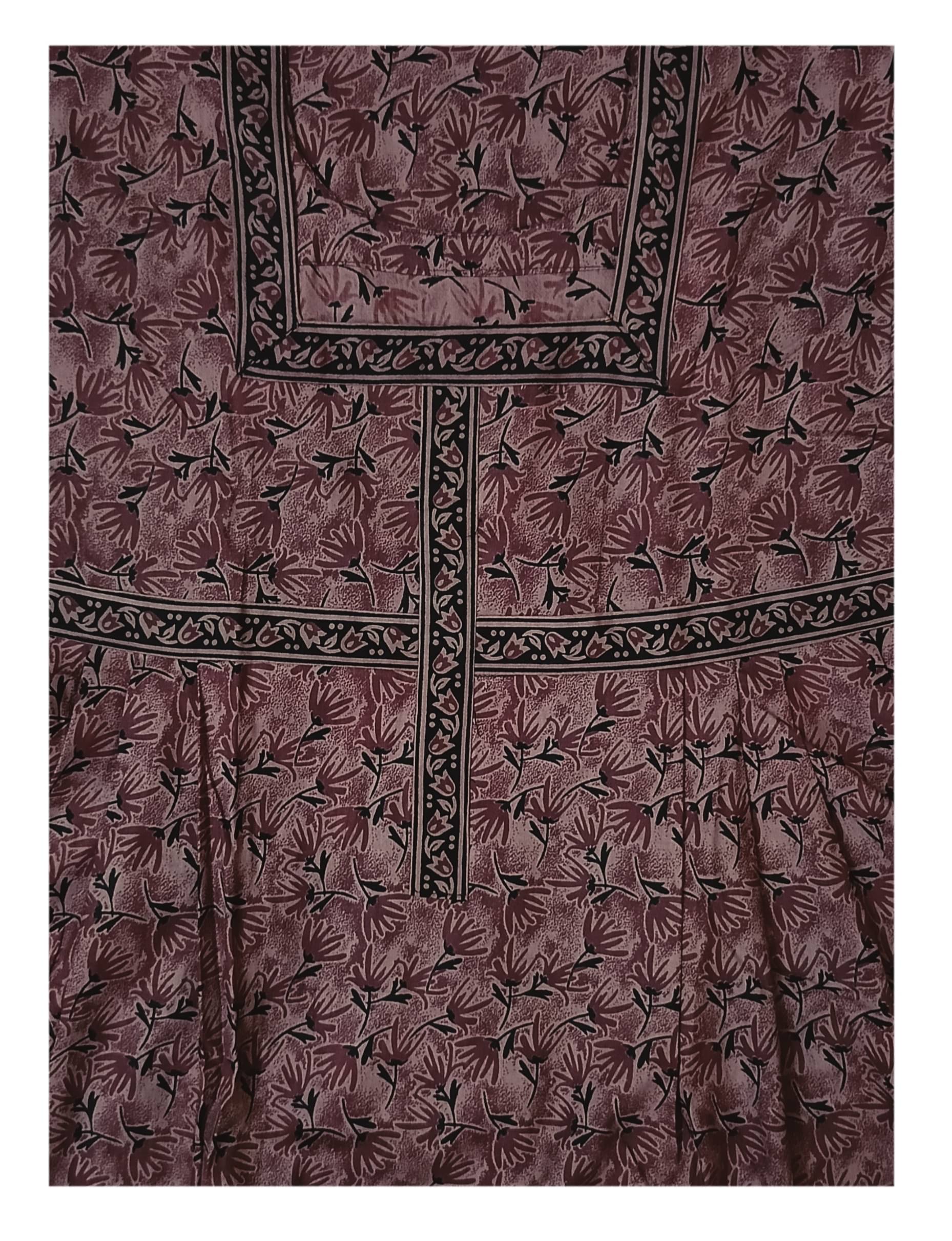     			Rachakula Readymades Cotton Printed Women Regular Nighty ( Brown )