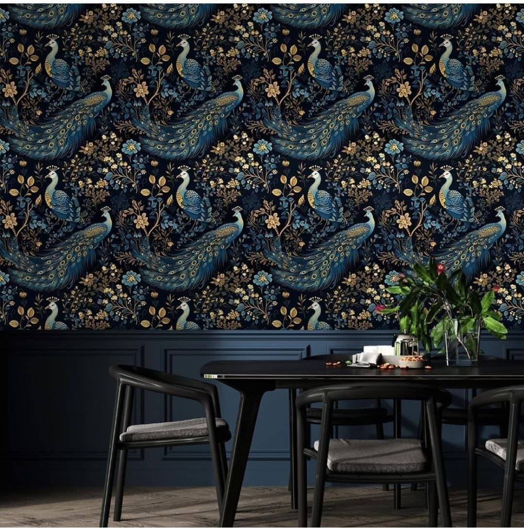 SEKHMAT, Floral Self-Adhesive Wallpaper PVC Peel & Kitchen & Furniture Makeover(45x500 cm)     			SEKHMAT, Floral Self-Adhesive Wallpaper PVC Peel & Kitchen & Furniture Makeover(45x500 cm)