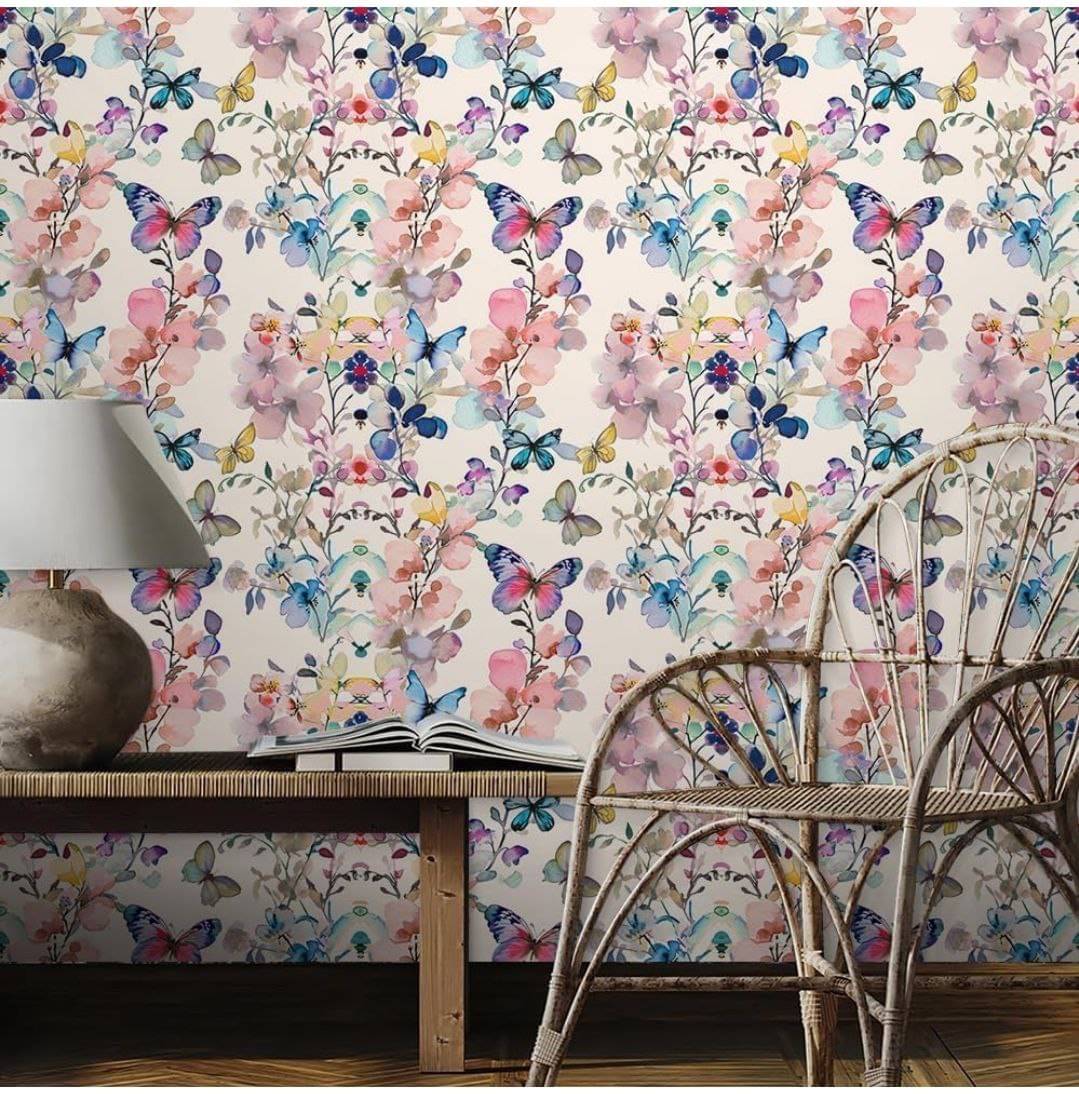 SEKHMAT, Floral Self-Adhesive Wallpaper PVC Peel & Kitchen & Furniture Makeover(45x500 cm)     			SEKHMAT, Floral Self-Adhesive Wallpaper PVC Peel & Kitchen & Furniture Makeover(45x500 cm)