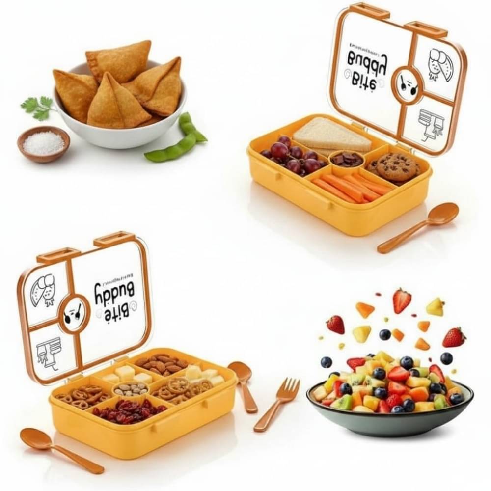     			SWAD MANTRA LB Plastic Lunch Box 4 - Container ( Pack of 1 )