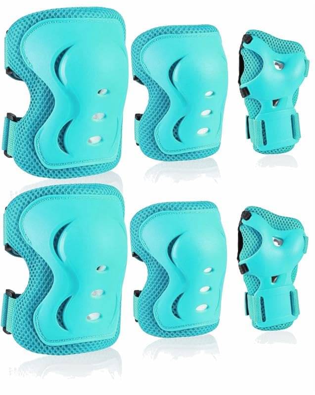 Secure Hybrid Protective Gear Set - Knee, Elbow, and Wrist Guards with HDPE Shell, Polyester Mesh, EVA Foam & Soft PU Cushioning for Skating, Cycling Secure Hybrid Protective Gear Set - Knee, Elbow, and Wrist Guards with HDPE Shell, Polyester Mesh, EVA Foam & Soft PU Cushioning for Skating, Cycling