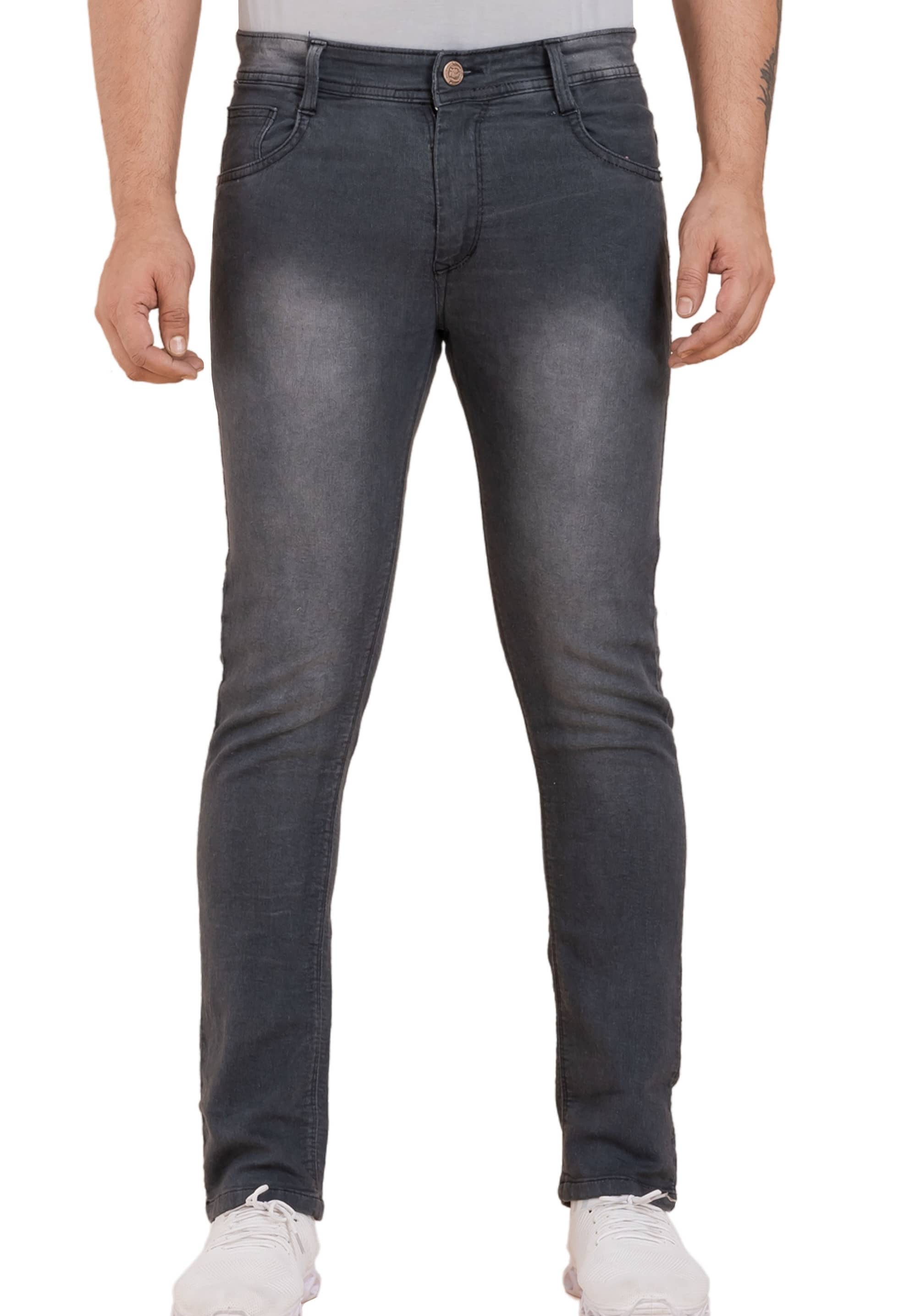 Sindon Regular Fit Dyed Men's Jeans - Black ( Pack of 1 ) - Jeans | Buy online on ZillyBuy