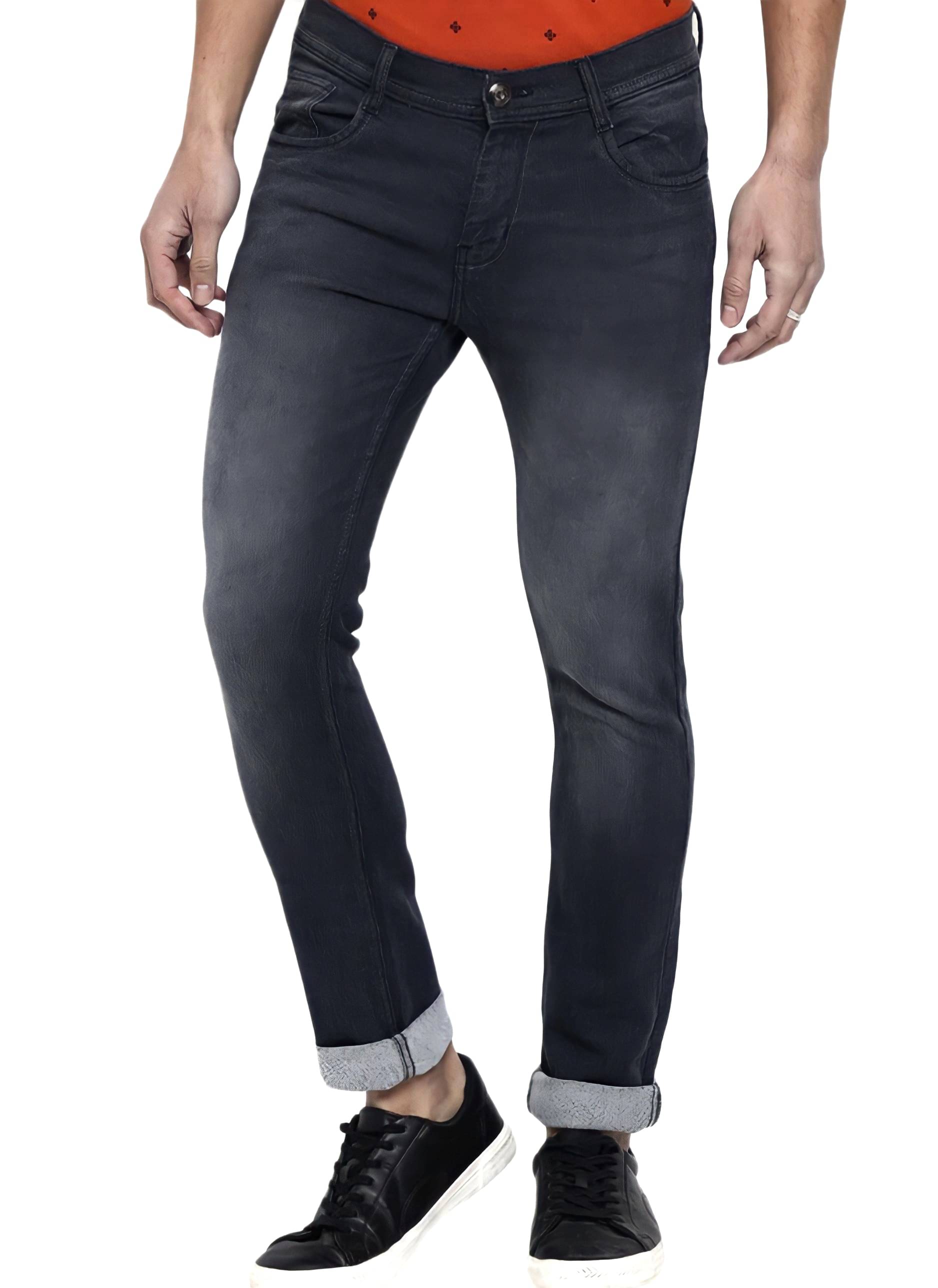 Sindon Regular Fit Faded Men's Jeans - Black ( Pack of 1 ) Sindon Regular Fit Faded Men's Jeans - Black ( Pack of 1 )