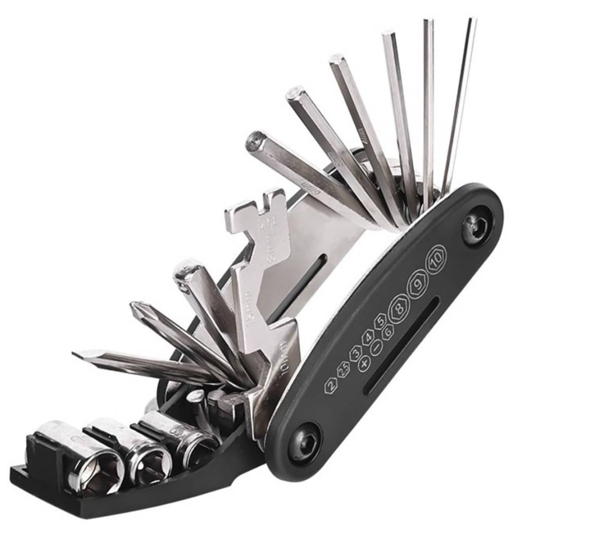     			16 in 1 Multi Functional Bike Mechanic Repair Maintenance Set Multi Purpose Tool kit Cycling Road Bikes Mountain Bikes