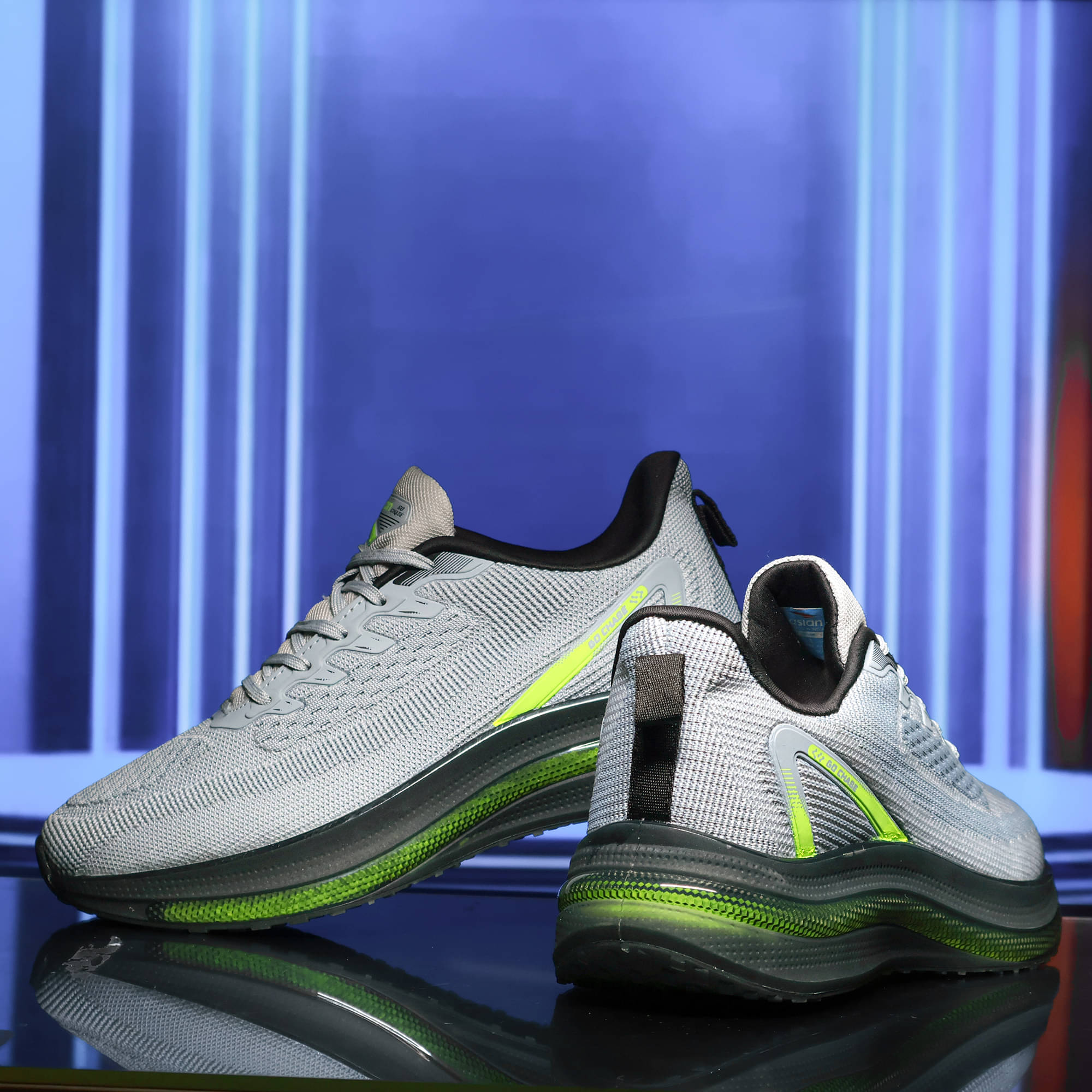     			ASIAN POWERPLAY-30 Light Grey Men's Sports Running Shoes