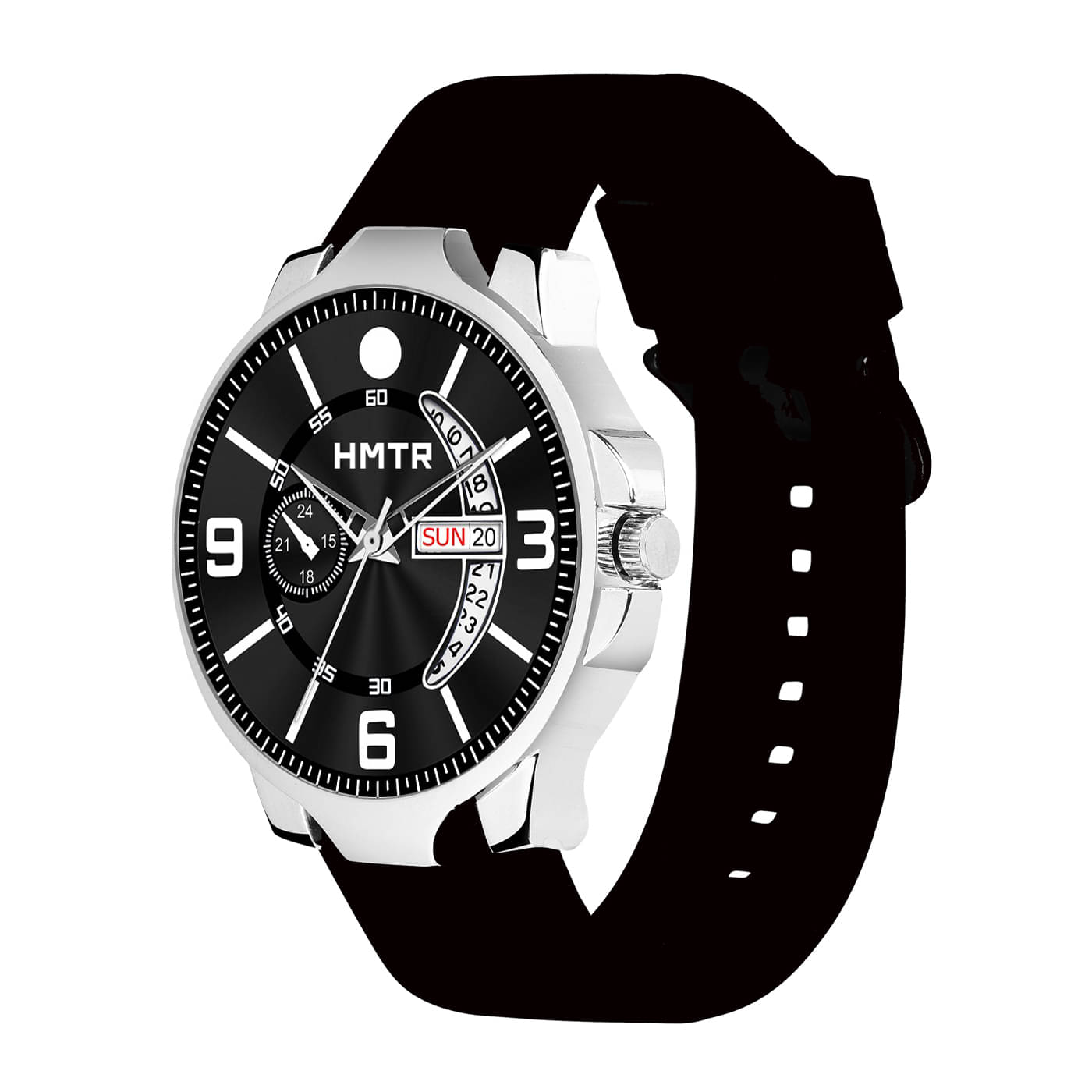     			Armado Black Silicon Analog Men's Watch