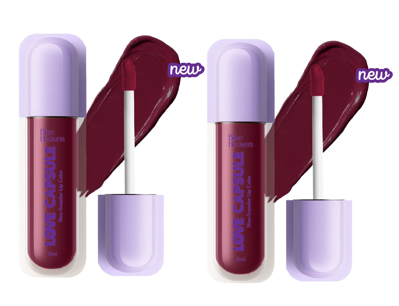     			Blue Heaven Love Capsule Non Transfer Lip Colour, Twisted Maroon, 5ml (Pack of 2)