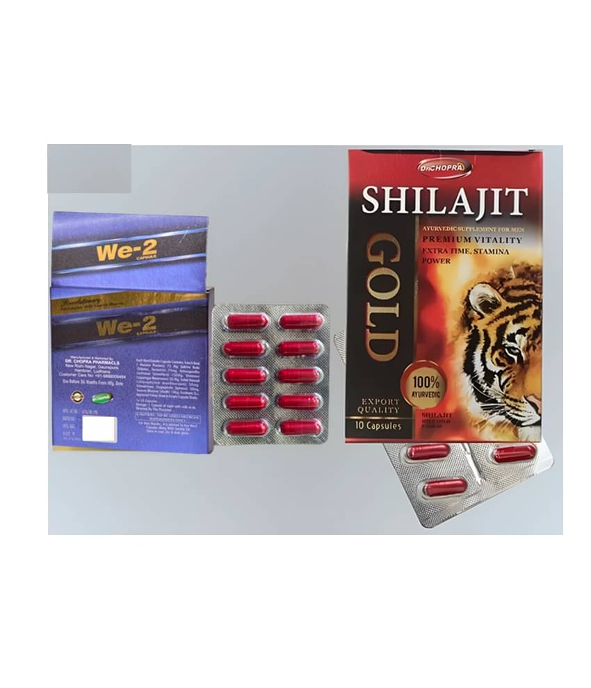     			Dr Chopra Shilajit Gold & We-2 Capsule 10 no.s pack of 2