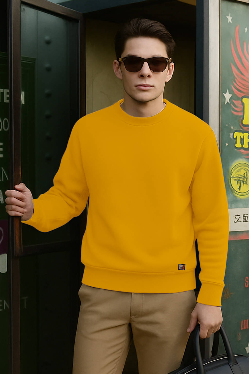 FTX Fleece Round Neck Men's Sweatshirt - Mustard ( Pack of 1 ) FTX Fleece Round Neck Men's Sweatshirt - Mustard ( Pack of 1 )