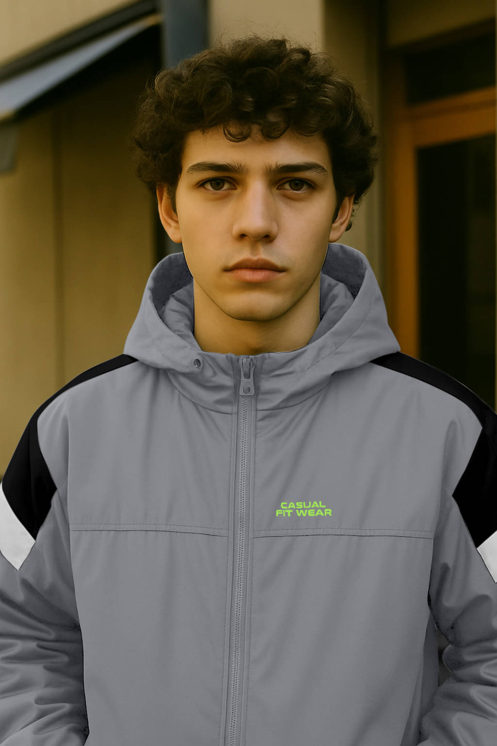 FTX Polyester Men's Casual Jacket - Grey ( Pack of 1 ) FTX Polyester Men's Casual Jacket - Grey ( Pack of 1 )