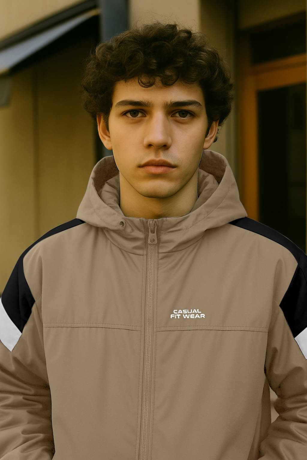 FTX Polyester Men's Casual Jacket - Tan ( Pack of 1 ) FTX Polyester Men's Casual Jacket - Tan ( Pack of 1 )