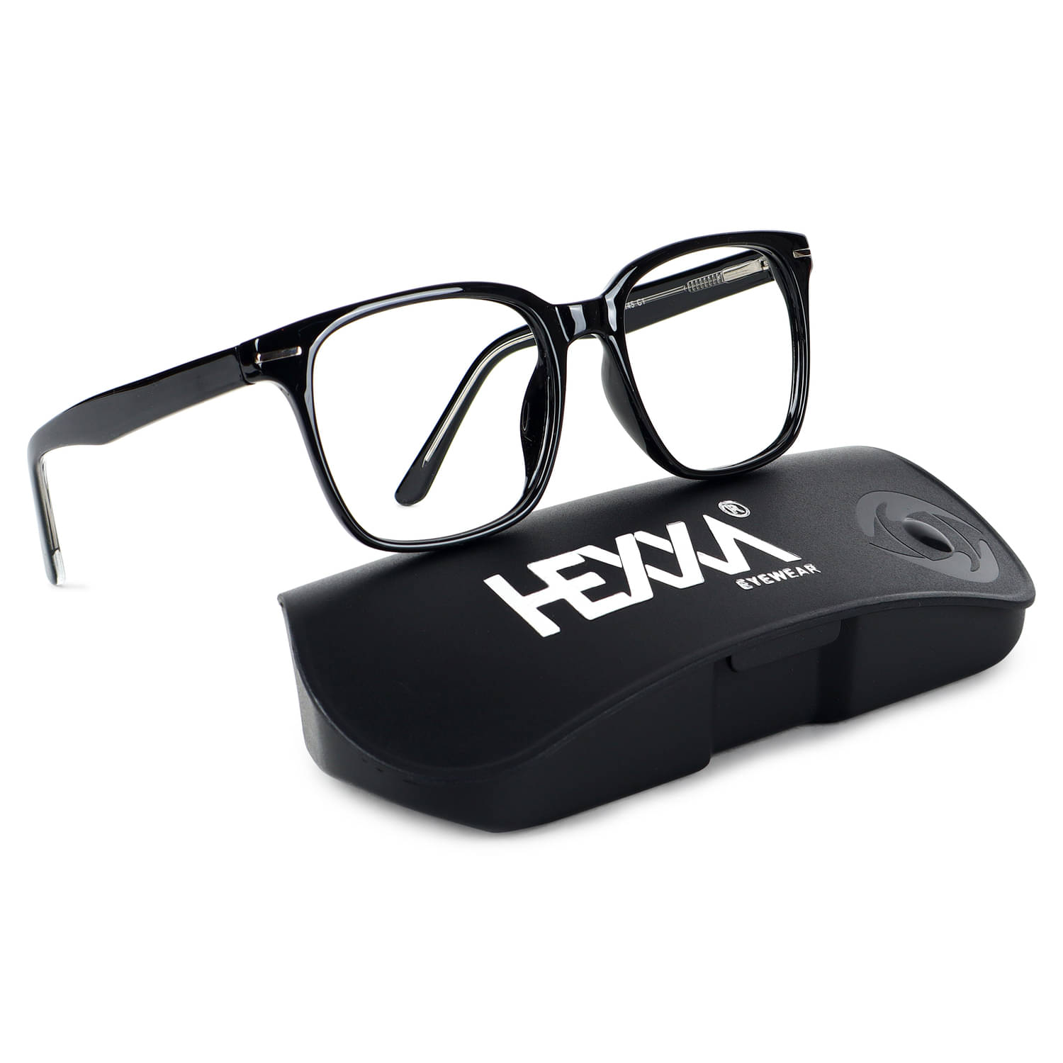     			Hexxa Clear Full Rim Rectangular Computer Glasses ( Pack of 1 )