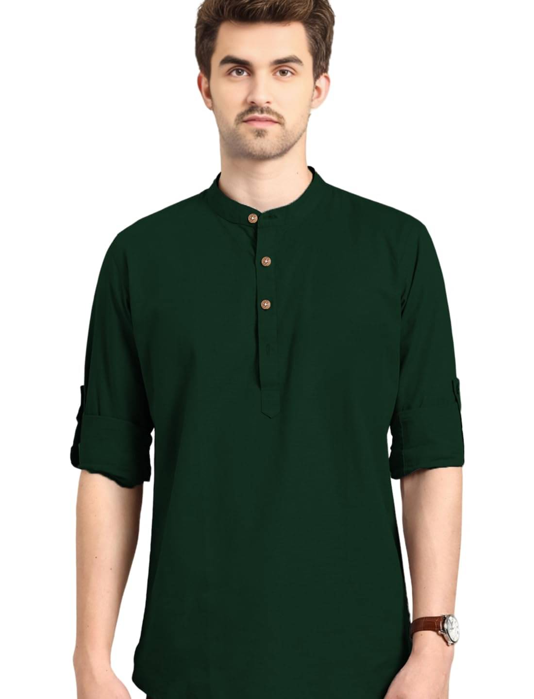 LENIA Green Blended Men's Regular Kurta ( Pack of 1 ) LENIA Green Blended Men's Regular Kurta ( Pack of 1 )