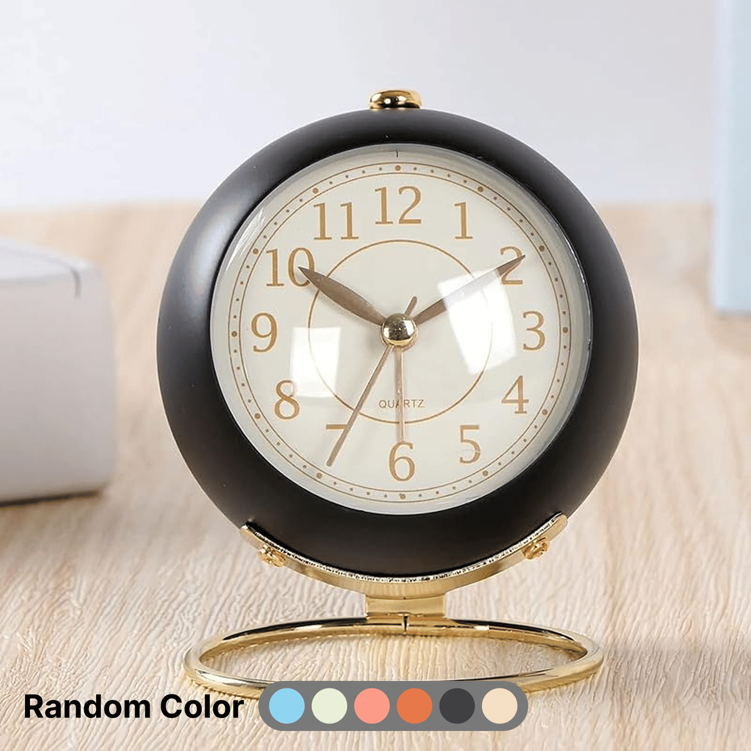     			MAHADEV ENTERPRISE Analog Metal Table Clock - Pack of 1