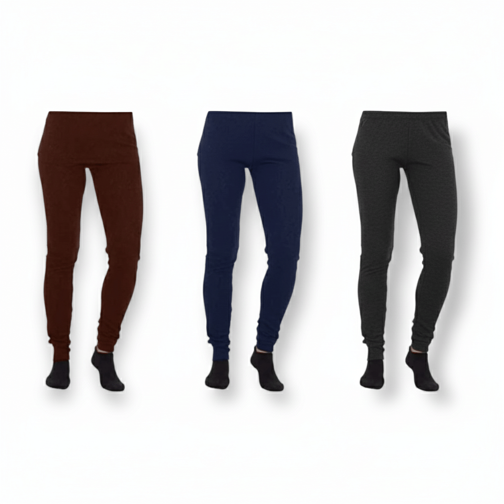 MS OSWAL Woollen Thermal Bottoms ( Multicolor , Pack of 3 ) MS OSWAL Woollen Thermal Bottoms ( Multicolor , Pack of 3 )