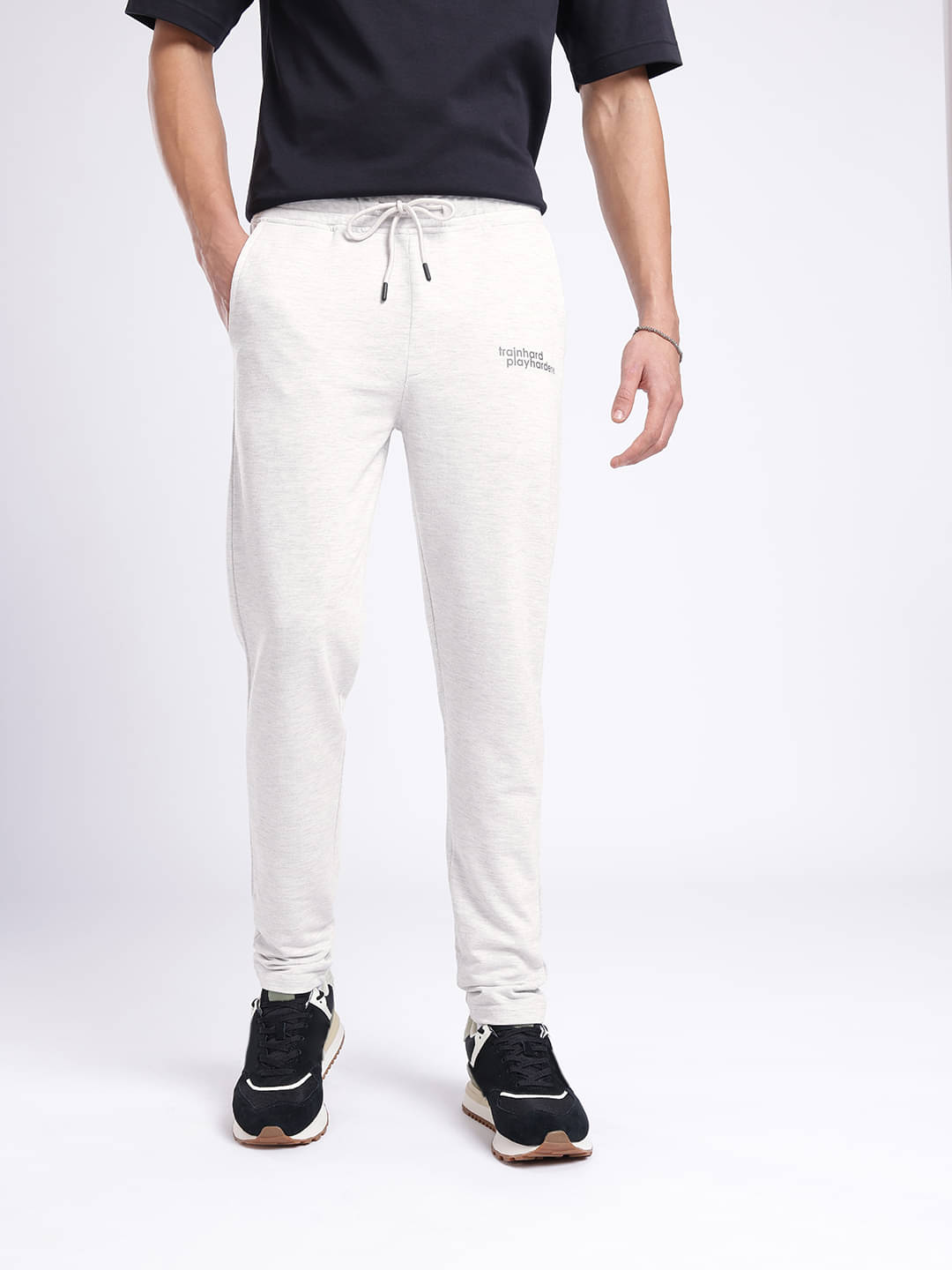 MXN Grey Melange Cotton Blend Men's Trackpants ( Pack of 1 )     			MXN Grey Melange Cotton Blend Men's Trackpants ( Pack of 1 )
