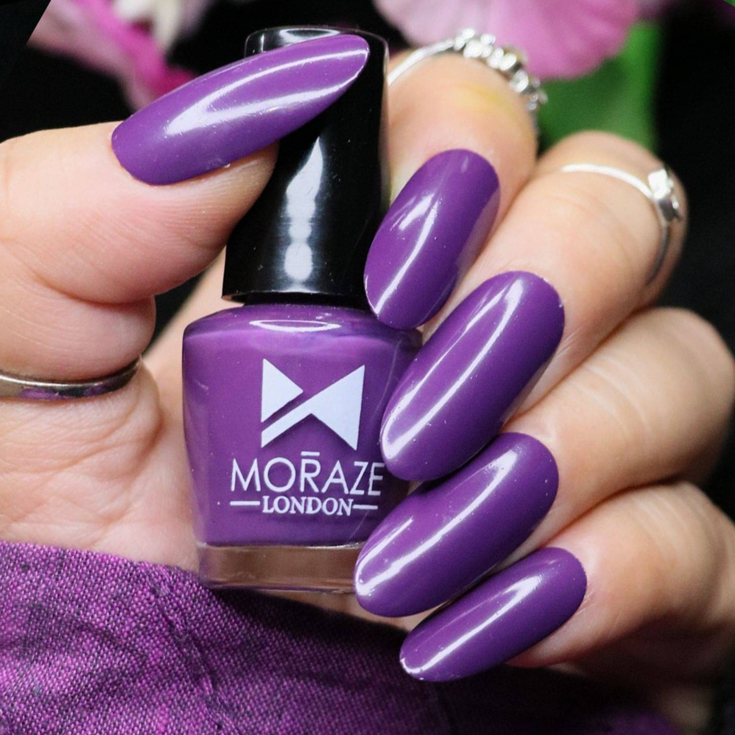     			Moraze Purple Nail Polish 5 ( Pack of 1 )