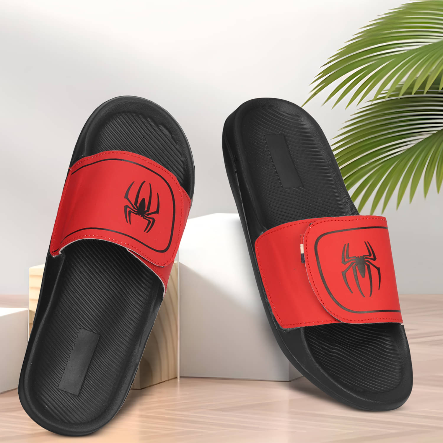     			PERY PAO Red Men's Slide Flip Flop